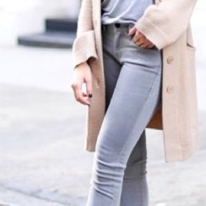 LOFT Light grey skinny jeans size 12